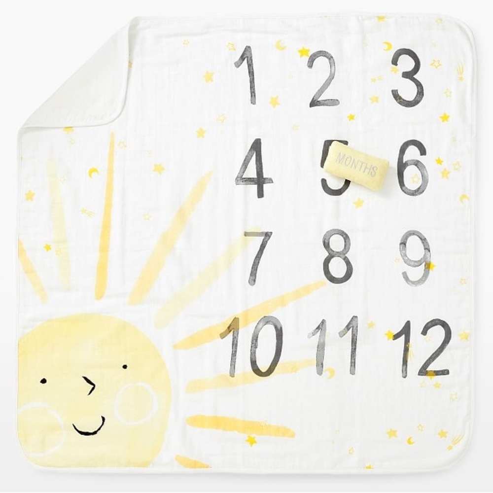 Pottery Barn Kids Sunshine Milestone Baby Blanket